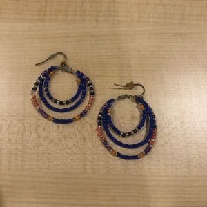 beaded hoops